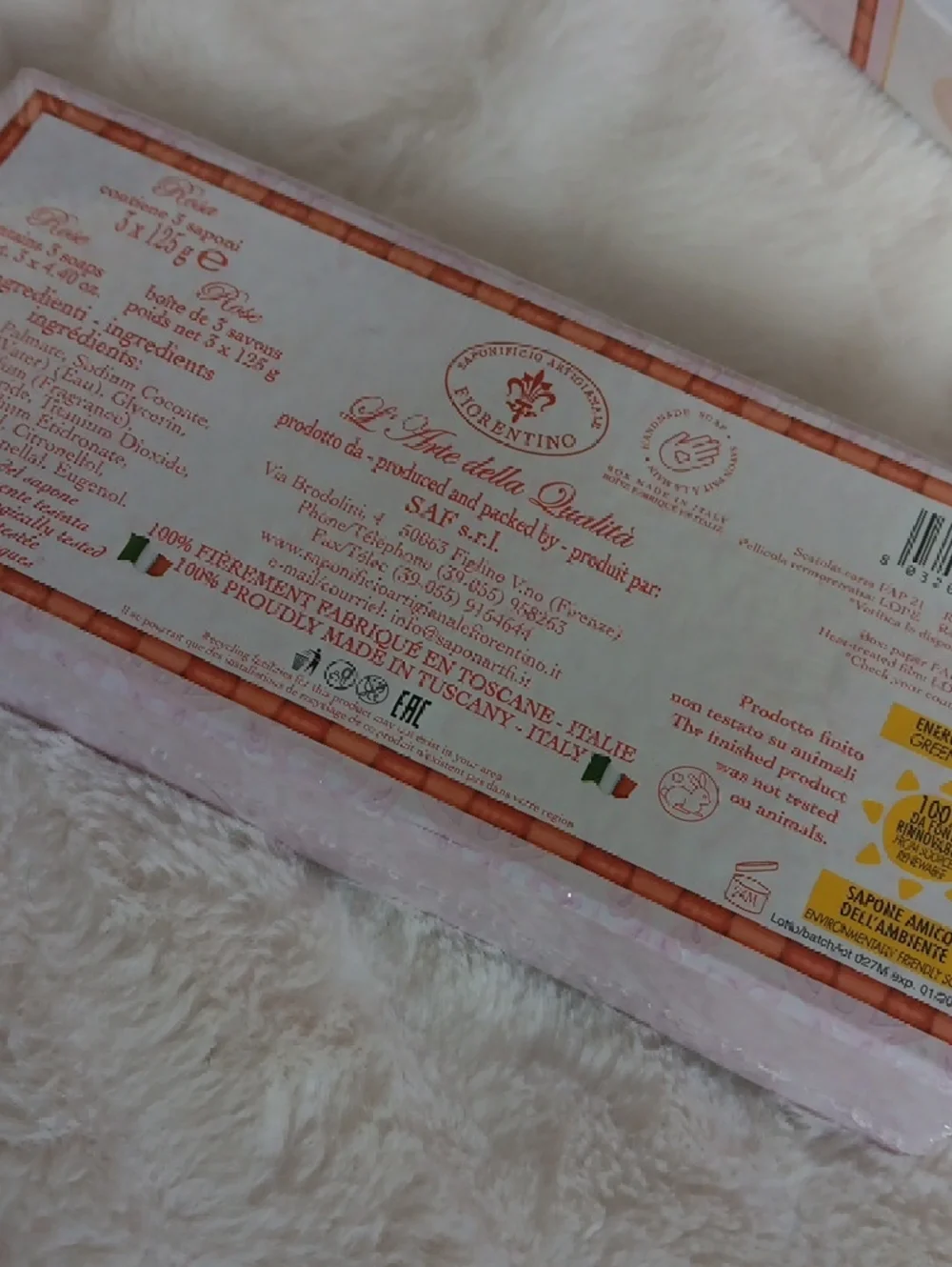 Soap Rosa Centifolia Provence Rose Soap Bar Sealed